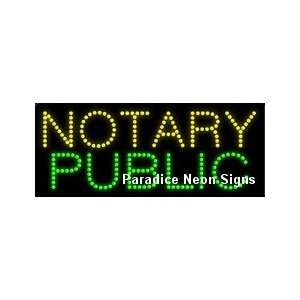  Notary Public LED Sign 11 x 27: Sports & Outdoors