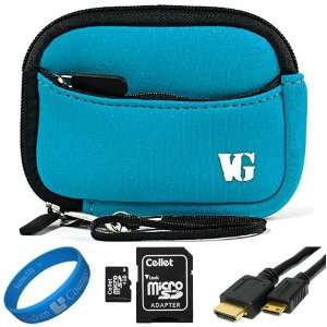  Sky Blue Neoprene Sleeve Protective Camera Pouch Carrying 