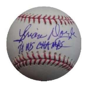 Brian Doyle autographed Baseball inscribed 78 WS Champs:  