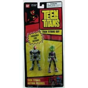   : Teen Titans 3.5 Action Figures: Beast Boy and Slade: Toys & Games