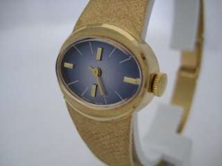 NOS NEW SWISS MADE 18K SOLID GOLD LE MONDE WATCH 1960S  