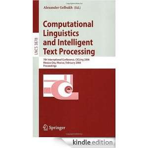 Computational Linguistics and Intelligent Text Processing 7th 