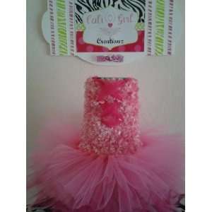  Tutu Dress for Babies and Pets w/ Pink Corset Design 
