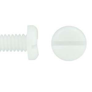 Acetal Pan Head Slotted Screws 4 40  Industrial 