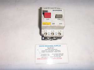 Siemens 3VE1020 2F Starter 3 pole 660 Volt DC  