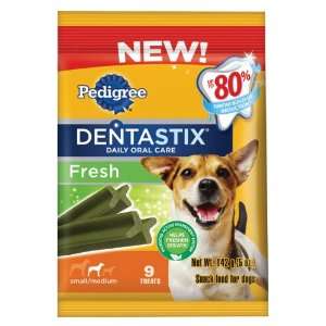 Pedigree Dentastix Fresh Oral Care Treats for Dogs, Small/Medium, 5 