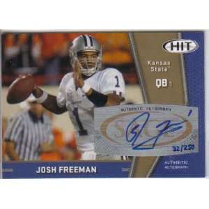  2009 Sage Hit Josh Freeman Gold Autograph #/250 A11 Tampa 