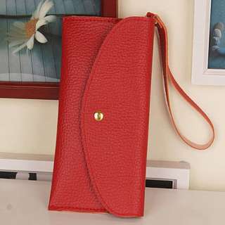Fashion Lady Envelope Clutch Purse Handbag Tote Bag PU Leather Wallet 