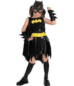Batgirl Costume Reflective Super Hero Bat Girl Batman Child NEW  