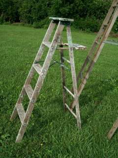   Wooden 5 Step Ladders for Decorating   Wood Surface or Painted Ladders