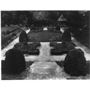   Garden of Carter Saunders House,Williamsburg,VA,c1935