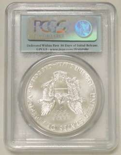 2011 AMERICAN SILVER EAGLE PCGS MS70 FIRST STRIKE $1  