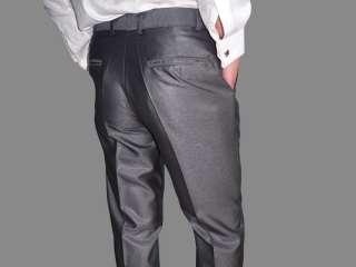   Custom Made To Measure Silver Gray Mens Suit (3PCS) CMS003 3080  