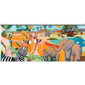  Colorful 3D Wild Safari Animals Portable Wall Mural: Home 