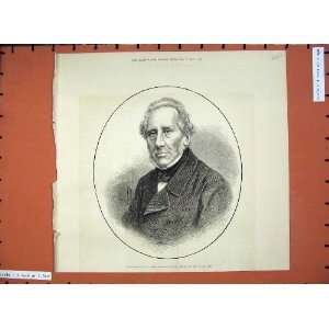  1877 Sir Augustus Clifford Usher Black Rod Man Portrait 
