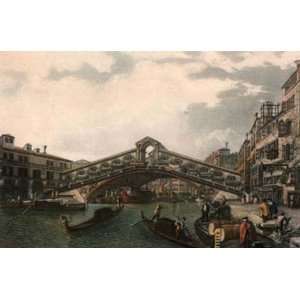  Rialto, The Etching Canaletto, Giovanni Antonio Bromley 