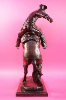 Large Wooly Chaps Bronze SculptureFrederic by Remington  