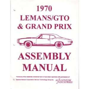  1970 PONTIAC GRAND PRIX LEMANS GTO Assembly Manual 