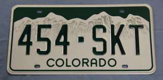   License Plate Tag #454   SKT Chevy Big Block, Impala SS, Vette  