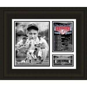  New York Yankees Framed Lou Gehrig Yankees Captain 