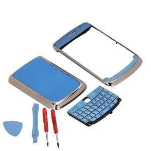   9700 Plating Silver Edge+Light Blue + Tools Cell Phones & Accessories