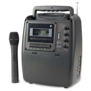  Wireless VHF Portable Amplifier System with Cassette 