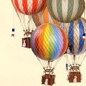  Authentic Models Royal Aero Hot Air Balloons in Red 