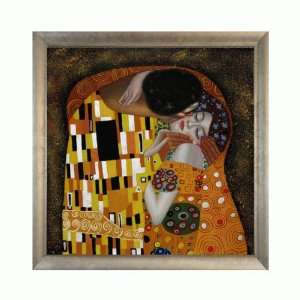 Art Reproduction Oil Painting   Klimt Paintings: The Kiss with Silver 