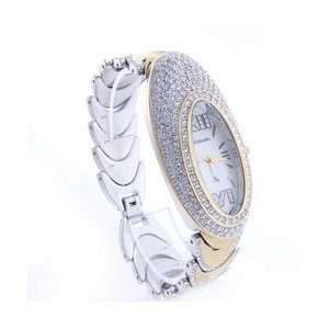   Watch Mother of pearl face with Swarovski Crystals 