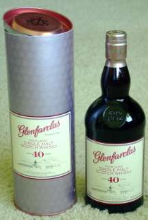 RARE! Glenfarclas 40 year old Single Malt Scotch Whisky 750ml SEALED 