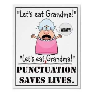 Punctuation Saves Lives   Poster: Home & Kitchen