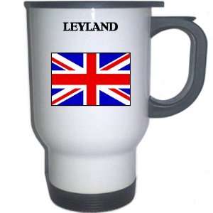  UK/England   LEYLAND White Stainless Steel Mug 