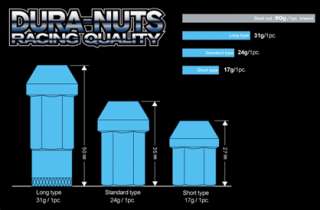 100% GENUINE* RAYS Duralumin Lug Nuts 12x1.5 Blue/Red/Black/Gunmetal 