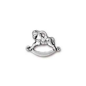  TierraCast Antique Silver (plated) Rocking Horse Charm 