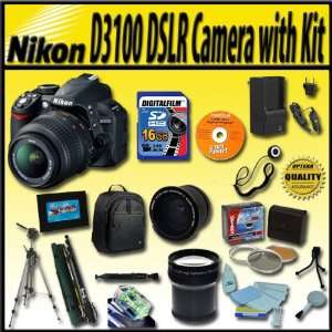 Nikon D3100 14.2MP Digital SLR Camera with 18 55mm f/3.5 5.6 AF S DX 