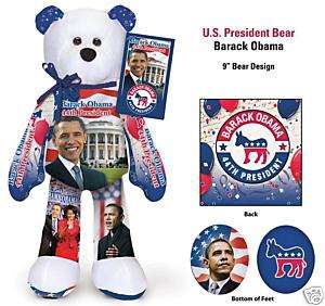 President Barack Obama 44th President of the United States Plush Bear 
