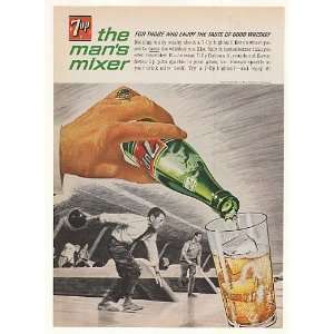   Up The Mans Mixer Whiskey Highball Bowling Print Ad: Home & Kitchen