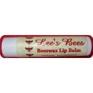  Lip Balm   Pure BeesWax   Lees Bees   6 Tubes .15 Oz Each 
