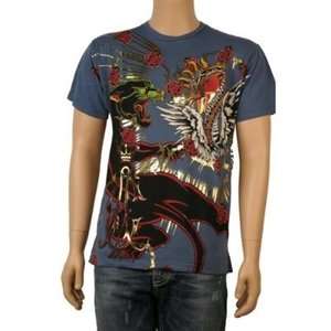  Christian Audigier Panther and Winged Serpent Specialty Mens T Shirt
