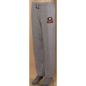  Georgia Bulldogs Gray Cotton Sleep Pants: Sports 