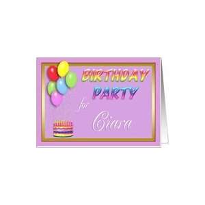  Ciara Birthday Party Invitation Card: Toys & Games