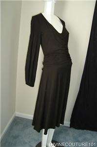 NEW THEORY * GORGEOUS* BROWN DRESS SIZE LARGE  