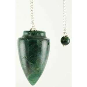  Moss Agate Gemstone pendulum 