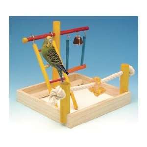   Plax BA145 Small Wooden Playground Bird Activity Center: Pet Supplies