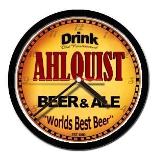  AHLQUIST beer and ale wall clock: Everything Else