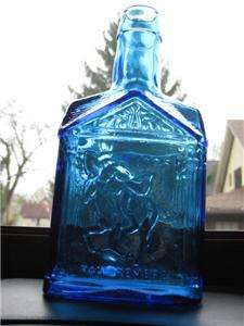 Paul Revere Eagle Blue 8 Wheaton NJ Syrup Bottle EXC!  
