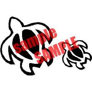  TURTLE SMALL AND BIG WHITE VINYL DECAL STICKER Everything 