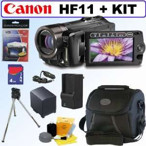Canon VIXIA HF11 AVCHD 32 GB Flash Memory Camcorder + Accessory Kit