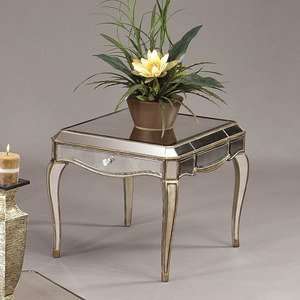  Bassett Mirror Collette Rectangle End Table: Home 