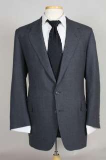 Vtg Tom James Bespoke Custom Gray Blazer/Jacket 42 R  